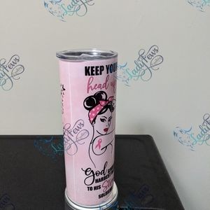 Warrior Breast Cancer Inspired Tumbler